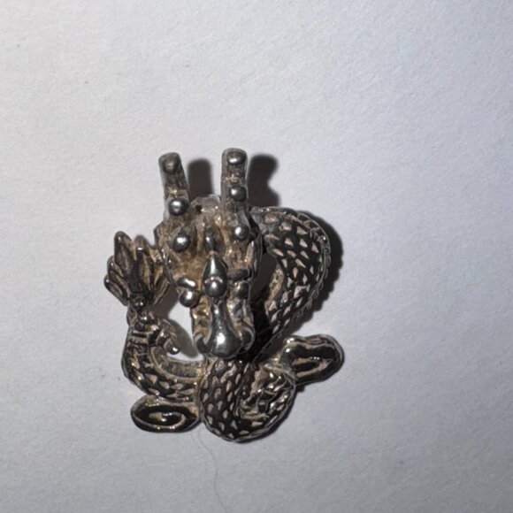 Sterling Silver Asian Dragon Pendant - Picture 4 of 16
